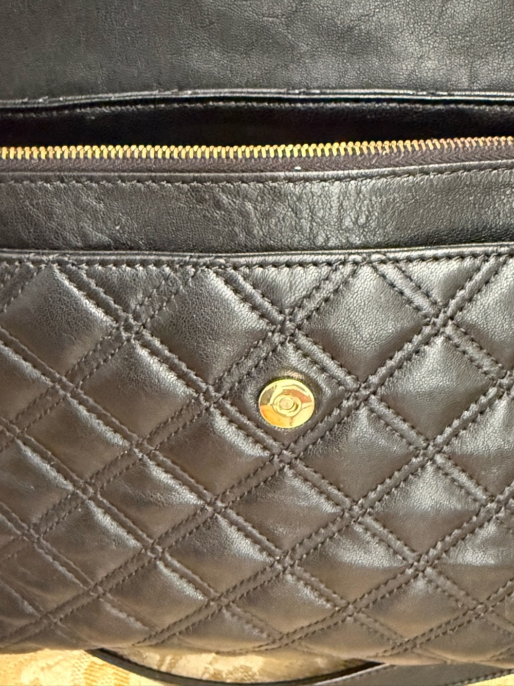 Marc Jacobs Stam Black Quilted Leather Chunky Chain Y2K Shoulder Bag - Picture 13 of 16